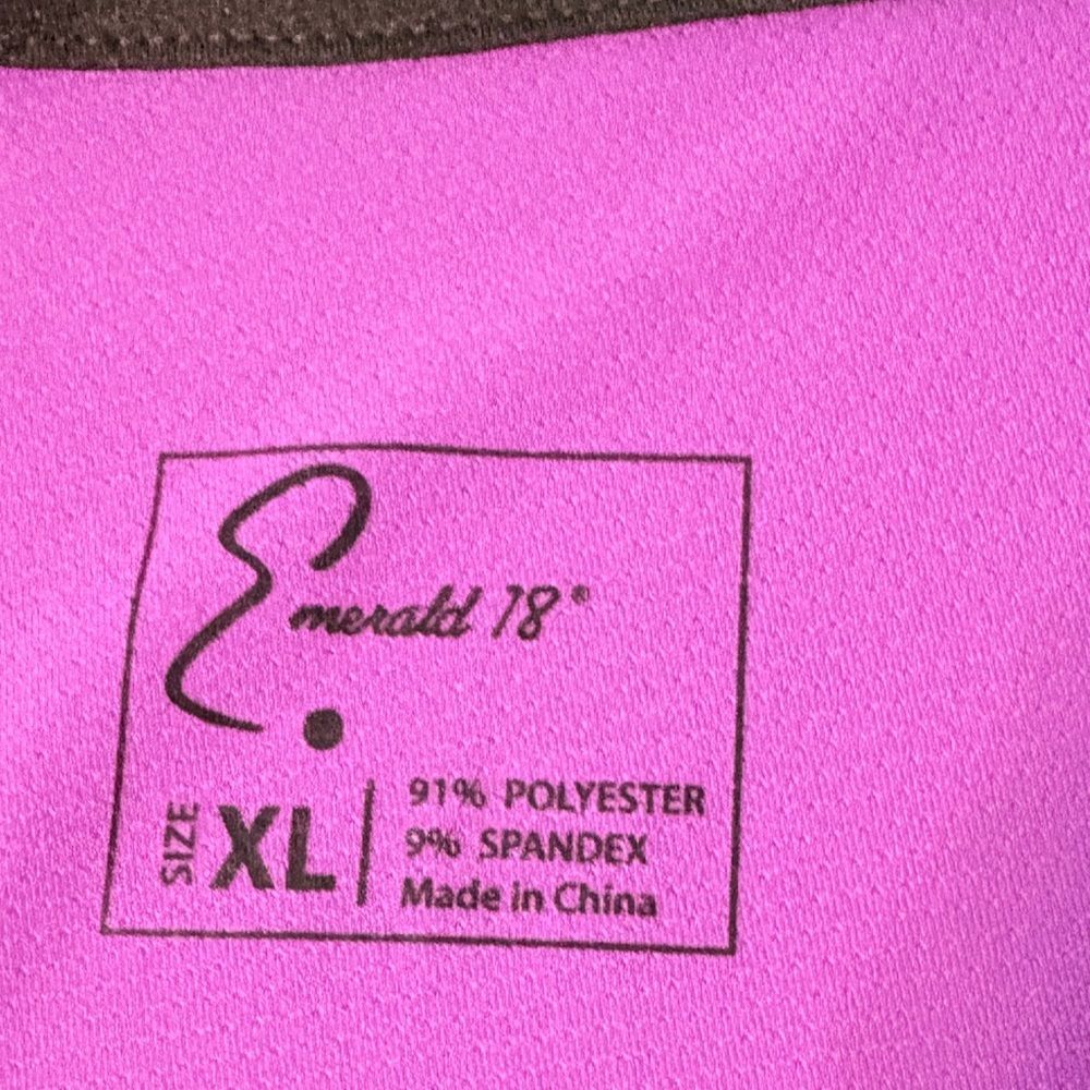 Emerald 18 Golf Sleeveless Polo NWT | Colorblock Purple Black White | Size XL - Picture 9 of 12